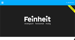 Desktop Screenshot of feinheit.ch